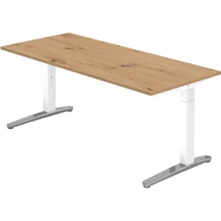 XTRA XB 19 WC | Schreibtisch 180 x 80 höhenverstellbar Asteiche