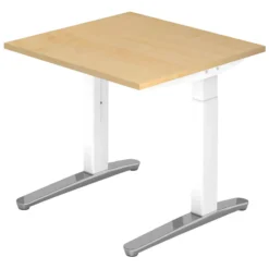XTRA XB 8 WC | Schreibtisch 80 x 80 höhenverstellbar Ahorn