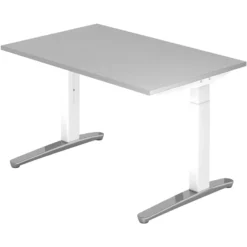 XTRA XB 12 WC | Schreibtisch 120 x 80 höhenverstellbar Grau