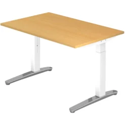 XTRA XB 12 WC | Schreibtisch 120 x 80 höhenverstellbar Buche