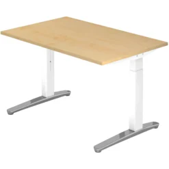 XTRA XB 12 WC | Schreibtisch 120 x 80 höhenverstellbar Ahorn
