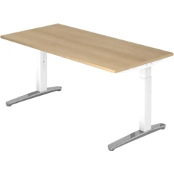 XTRA XB 16 WC | Schreibtisch 160 x 80 höhenverstellbar Eiche