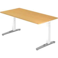 XTRA XB 16 WC | Schreibtisch 160 x 80 höhenverstellbar Buche