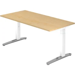 XTRA XB 16 WC | Schreibtisch 160 x 80 höhenverstellbar Ahorn