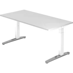 XTRA XB 16 WC | Schreibtisch 160 x 80 höhenverstellbar Weiß