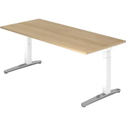 XTRA XB 19 WC | Schreibtisch 180 x 80 höhenverstellbar Eiche