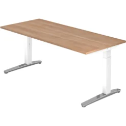 XTRA XB 19 WC | Schreibtisch 180 x 80 höhenverstellbar Nussbaum