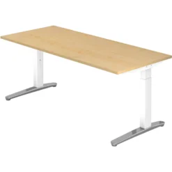 XTRA XB 19 WC | Schreibtisch 180 x 80 höhenverstellbar Ahorn