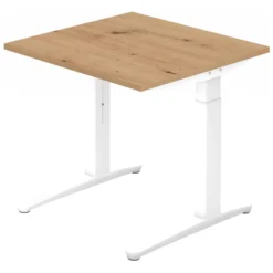 XTRA XB 8 WW | Schreibtisch 80 x 80 höhenverstellbar Asteiche