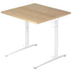 XTRA XB 8 WW | Schreibtisch 80 x 80 höhenverstellbar Eiche