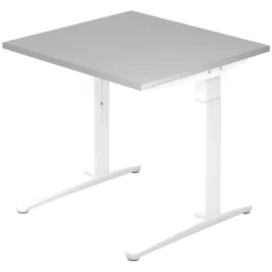 XTRA XB 8 WW | Schreibtisch 80 x 80 höhenverstellbar Grau