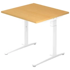 XTRA XB 8 WW | Schreibtisch 80 x 80 höhenverstellbar Buche