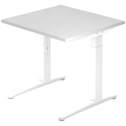 XTRA XB 8 WW | Schreibtisch 80 x 80 höhenverstellbar Weiß
