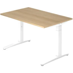 XTRA XB 12 WW | Schreibtisch 120 x 80 höhenverstellbar Eiche