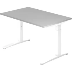 XTRA XB 12 WW | Schreibtisch 120 x 80 höhenverstellbar Grau