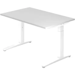 XTRA XB 12 WW | Schreibtisch 120 x 80 höhenverstellbar Weiß