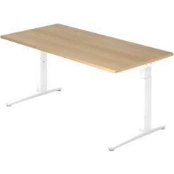 XTRA XB 16 WW | Schreibtisch 160 x 80 höhenverstellbar Eiche