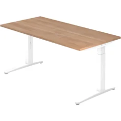 XTRA XB 16 WW | Schreibtisch 160 x 80 höhenverstellbar Nussbaum