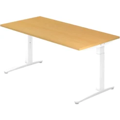 XTRA XB 16 WW | Schreibtisch 160 x 80 höhenverstellbar Buche