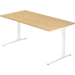 XTRA XB 16 WW | Schreibtisch 160 x 80 höhenverstellbar Ahorn