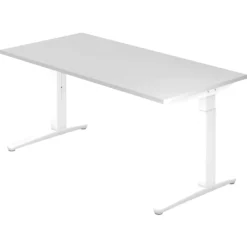 XTRA XB 16 WW | Schreibtisch 160 x 80 höhenverstellbar Weiß