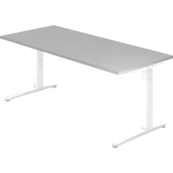 XTRA XB 19 WW | Schreibtisch 180 x 80 höhenverstellbar Grau