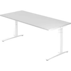 XTRA XB 19 WW | Schreibtisch 180 x 80 höhenverstellbar Weiß