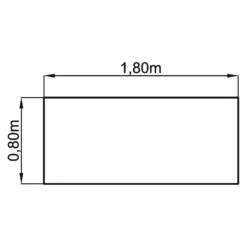 XTRA XB 19 WW | Schreibtisch 180 x 80 höhenverstellbar Weiß