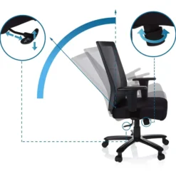 XXL EXTENDER - XXL Drehstuhl Schwarz