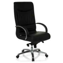 XXL F 400 | Leder - XXL Drehstuhl Schwarz