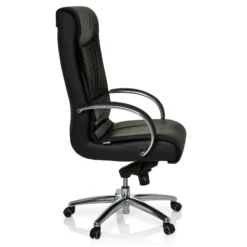 XXL F 400 | Leder - XXL Drehstuhl Schwarz