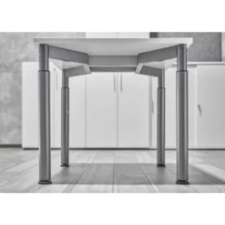YAMA 12 G | Schreibtisch 120 x 80 höhenverstellbar Weiß/Graphit