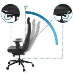 YUCANO - Profi Bürostuhl Schwarz