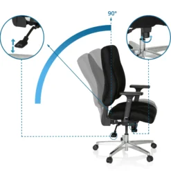 ZENIT COMFORT - Profi Bürostuhl Schwarz