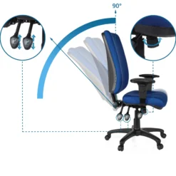 ZENIT HIGH - Profi Bürostuhl Blau