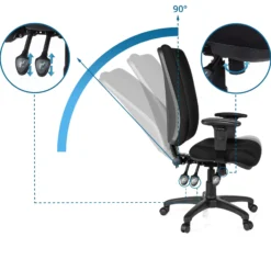ZENIT HIGH - Profi Bürostuhl Schwarz