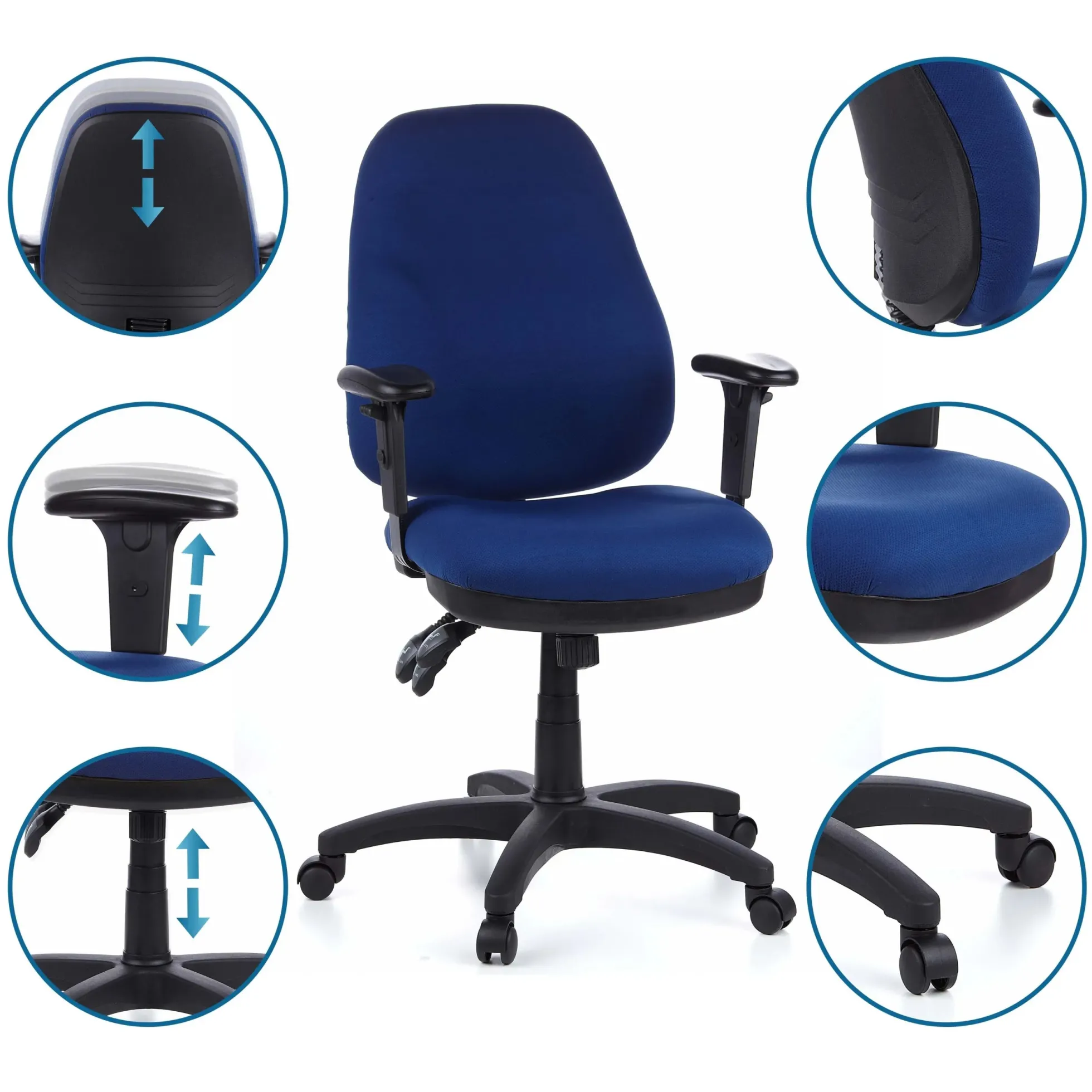 ZENIT PRO - Profi Bürostuhl Blau
