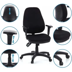 ZENIT PRO - Profi Bürostuhl Schwarz