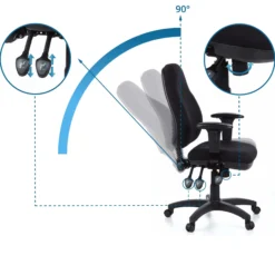 ZENIT PRO - Profi Bürostuhl Schwarz