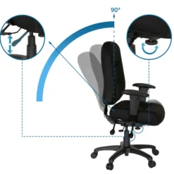ZENIT XXL - Profi Bürostuhl Schwarz