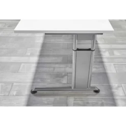 ZENO 8 G | Schreibtisch 80 x 80 höhenverstellbar Asteiche/Graphit