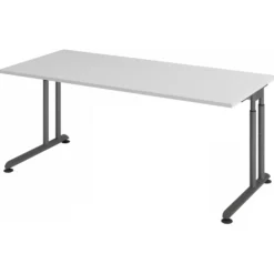 ZENO 19 G | Schreibtisch 180 x 80 höhenverstellbar Grau/Graphit
