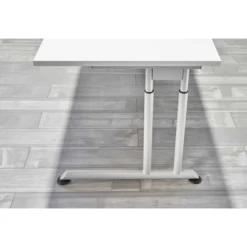 ZENO 16 S | Schreibtisch 160 x 80 höhenverstellbar Asteiche/Silber