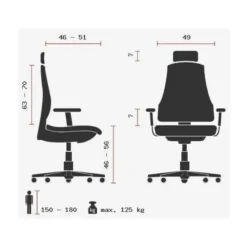 ZERO 51 AL - High End Bürostuhl Schwarz