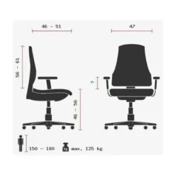 ZERO 12 AL - Profi Bürostuhl Blau
