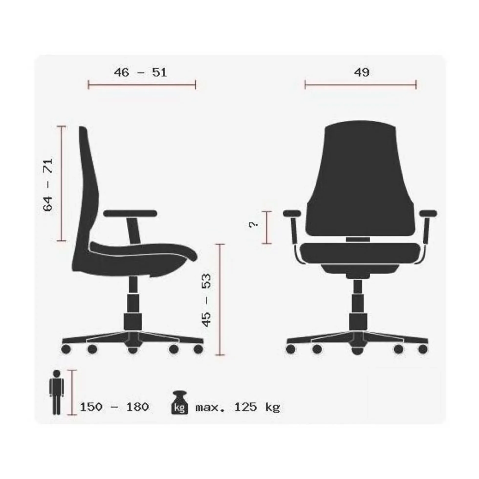 ZERO 17 AL - Profi Bürostuhl Schwarz
