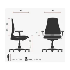 ZERO 67 - High End Bürostuhl Bordeaux