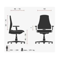 ZERO L15 AL - High End Bürostuhl Rot