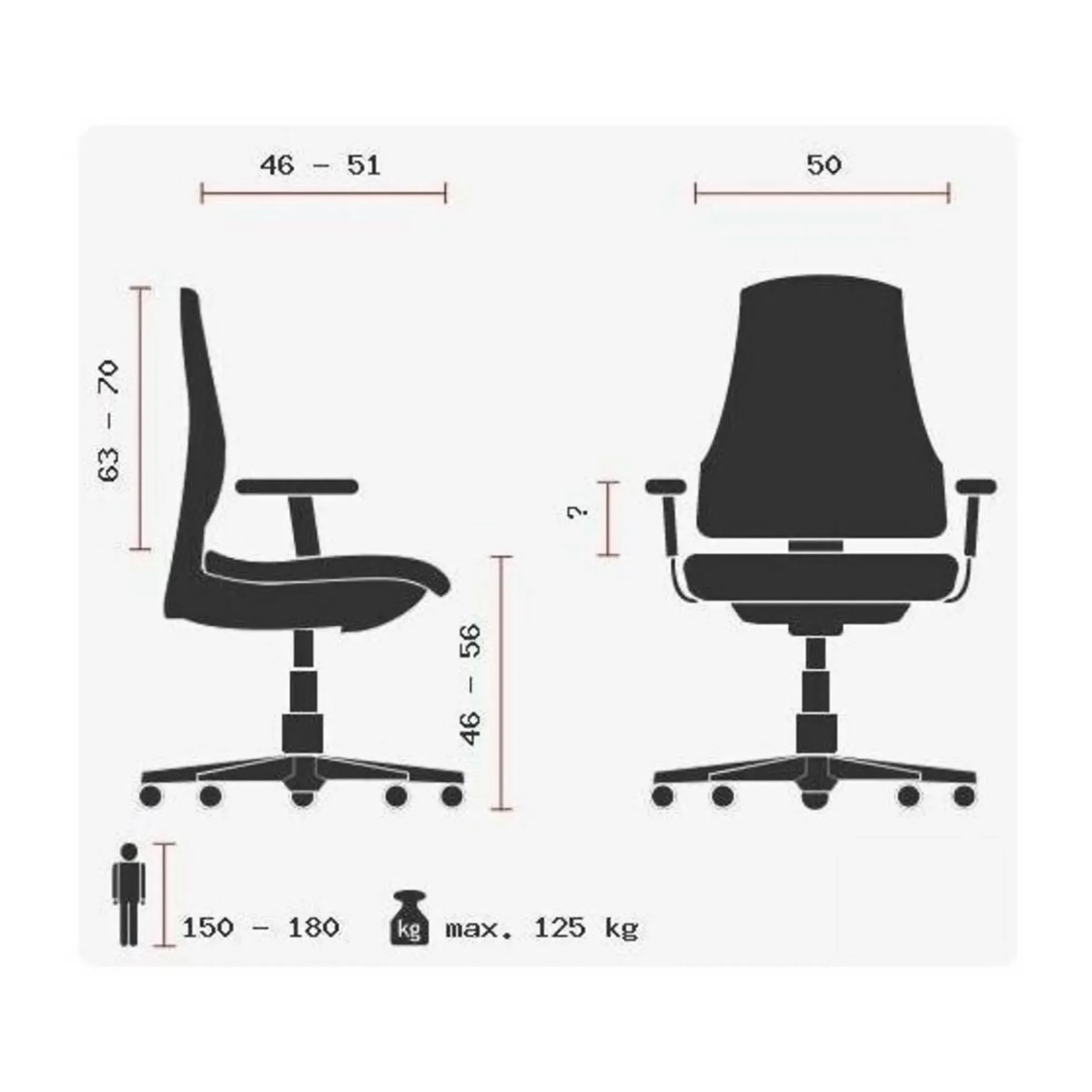 ZERO L15 AL - High End Bürostuhl Schwarz