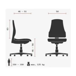 ZERO M15 - Profi Bürostuhl Schwarz